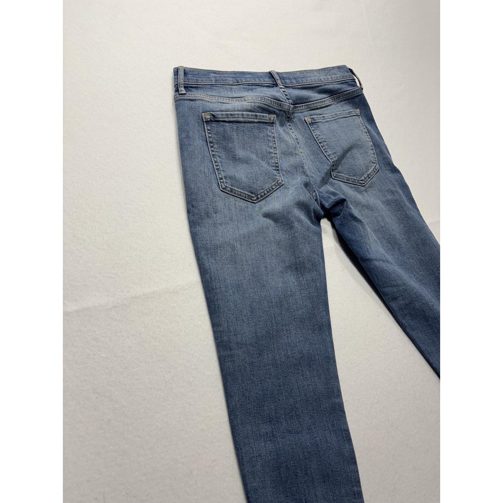 Banana Republic Jeans Womens 28 Blue Wash Mid Rise Skinny Crop Stripe 28x27.5 - Picture 14 of 15
